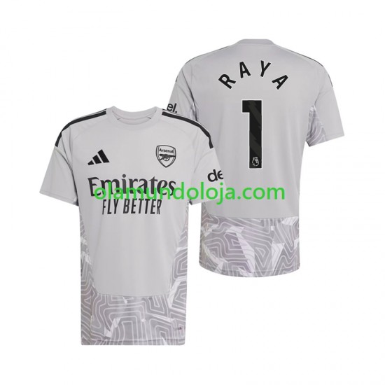 Camisola Arsenal David Raya 1 Guarda-redes Homem Equipamento Primeiro 2026-2027 Manga Curta
